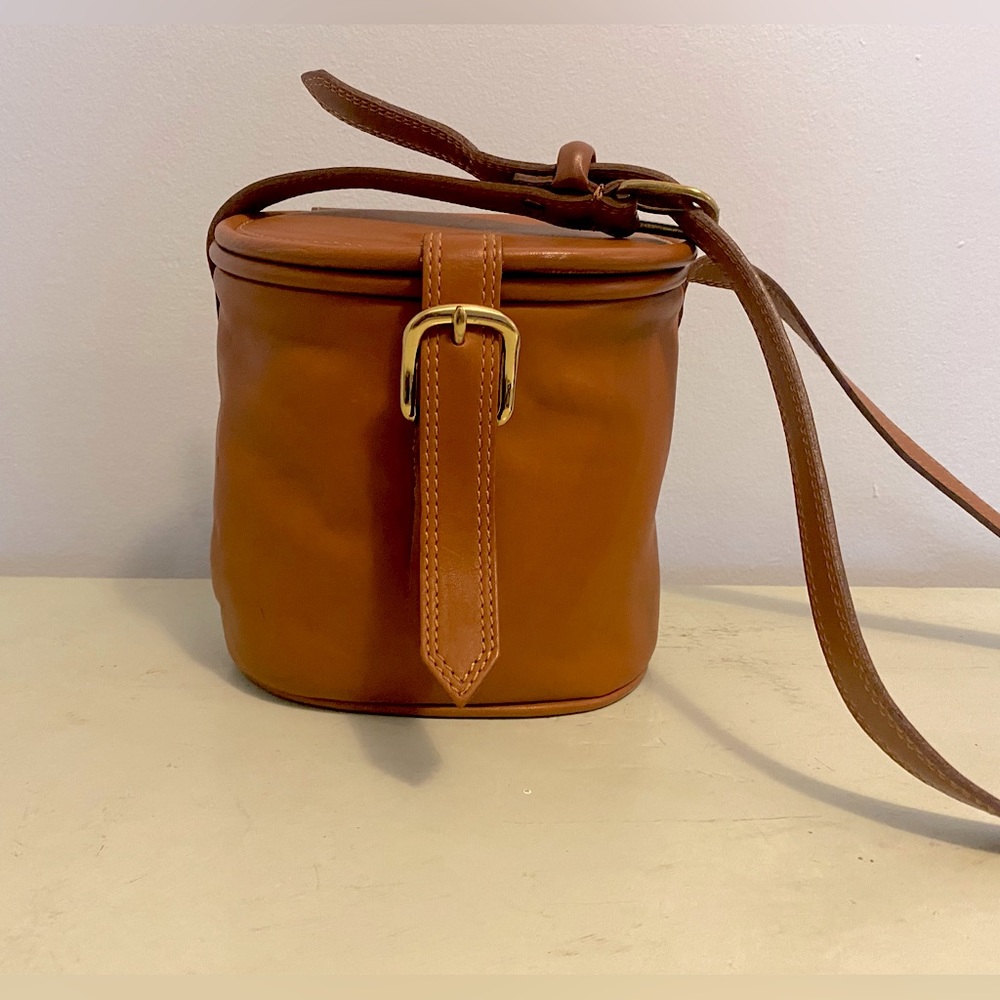 Fossil Leather Crossbody Bucket Bag